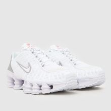 white nike shox kids