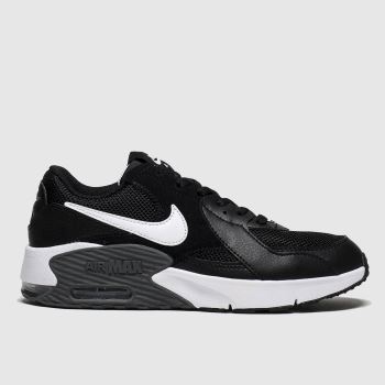 Nike black & white air max excee trainers youth Nike black & white air max excee trainers youth