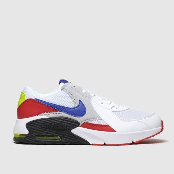 nike white & red air max excee trainers youth nike white & red air max excee trainers youth