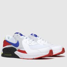 Kids Unisex white & red nike air max excee trainers | schuh