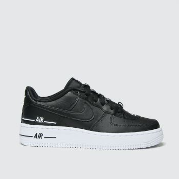 Nike black & white air force 1 lv8 3 trainers youth Nike black & white air force 1 lv8 3 trainers youth