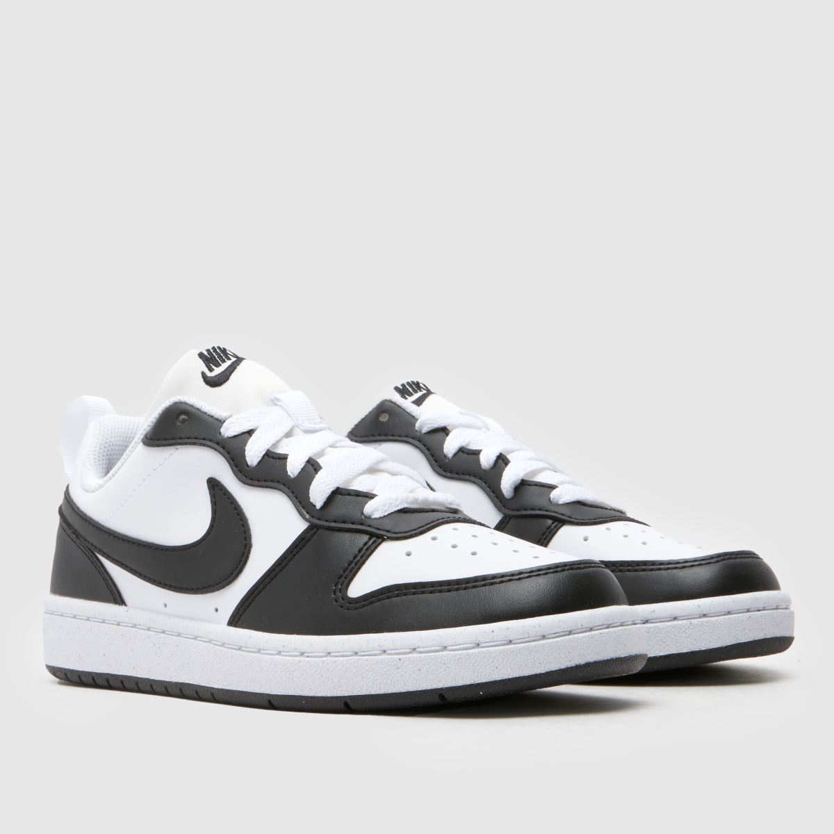 Nike Court Borough Low Youth in White & Black Nike Court Borough Low 1