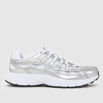 Nike White & Silver P-6000 Youth