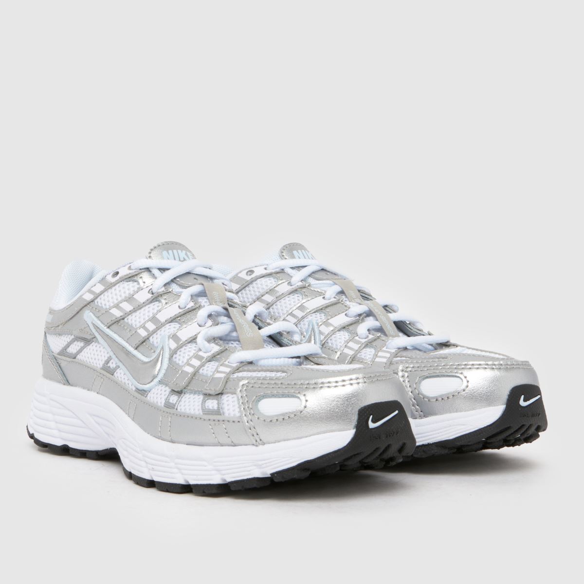 Nike P-6000 Youth in White & Silver Nike P-6000 1