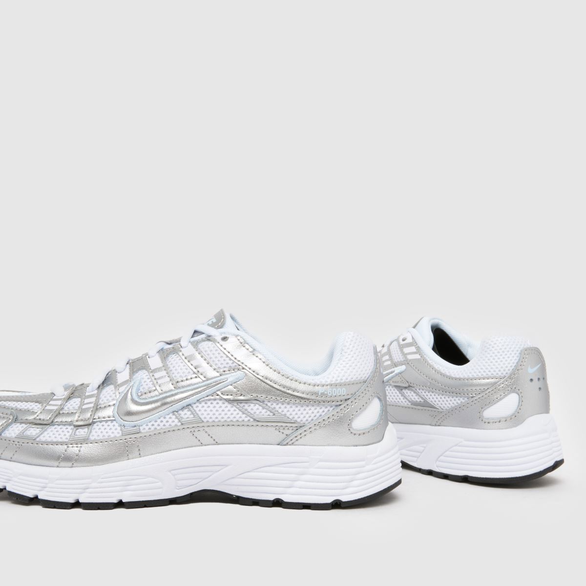 Nike P-6000 Youth in White & Silver Nike P-6000 7