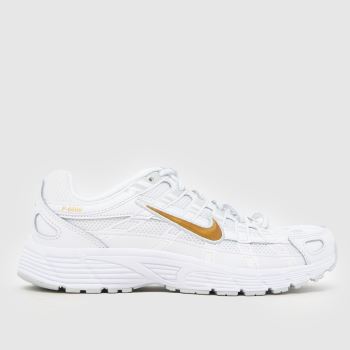 Nike White & Gold P-6000 Youth