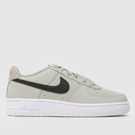 white & black air force 1 lv8 3 trainers youth