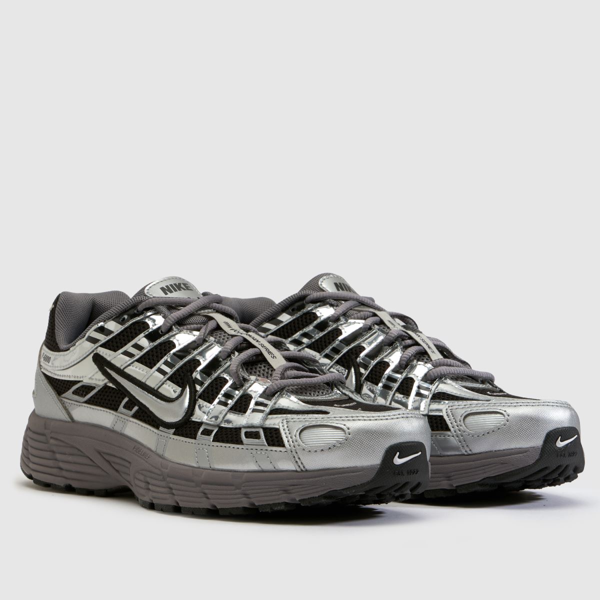 Nike P-6000 Youth in Black & Silver Nike P-6000 1