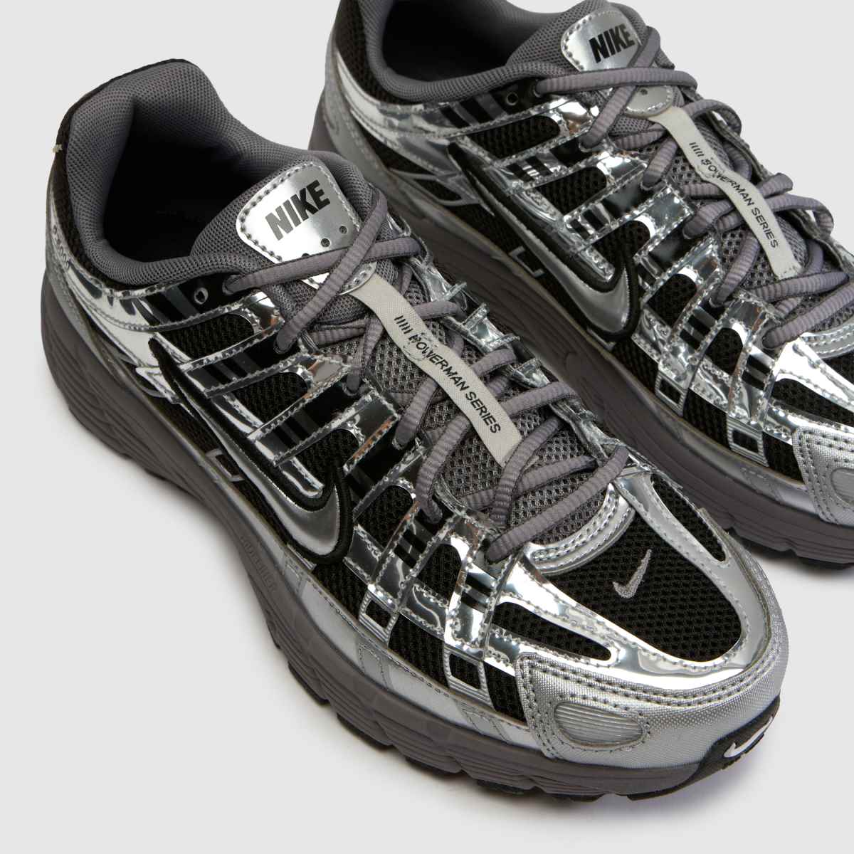 Nike P-6000 Youth in Black & Silver Nike P-6000 4