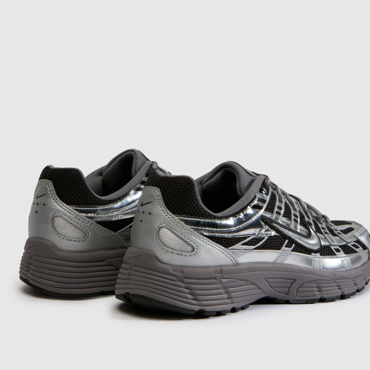 Nike P-6000 Youth in Black & Silver Nike P-6000 7