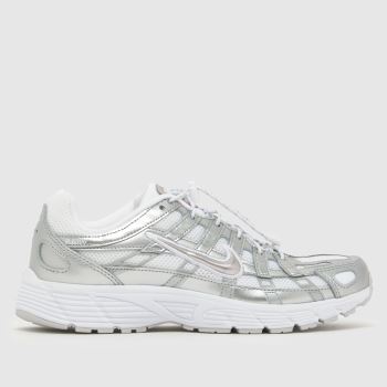Nike White & Silver P-6000 Youth