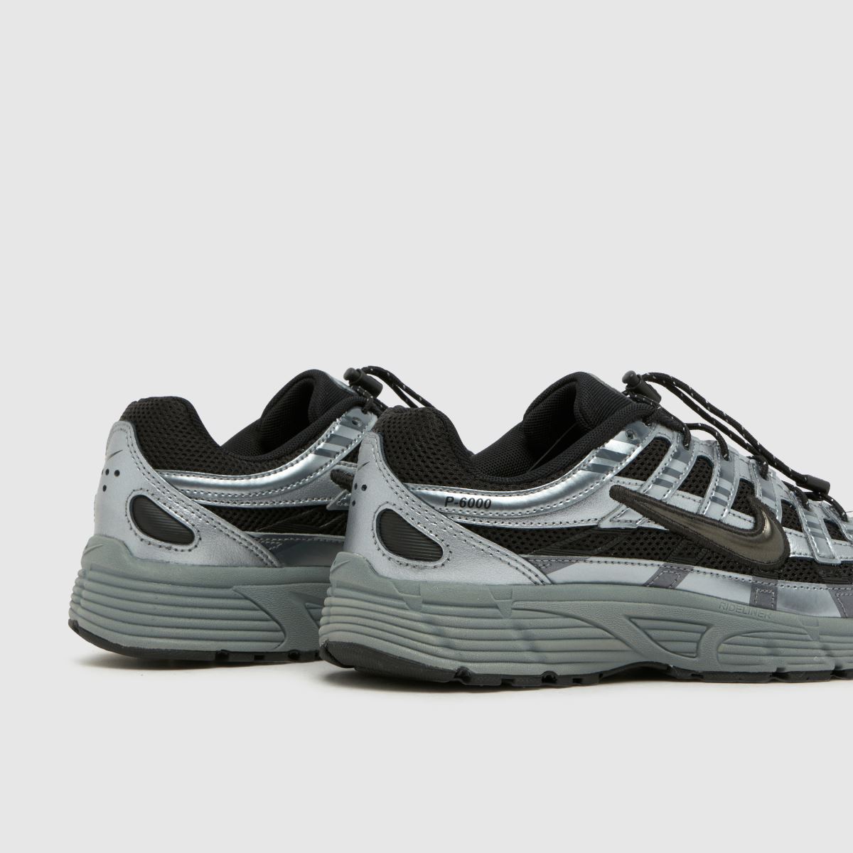 Nike P-6000 Youth in Black & Silver Nike P-6000 7
