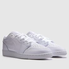 Nike Jordan Air 1 Low Youth in White Nike Jordan Air 1 Low,2 of 4