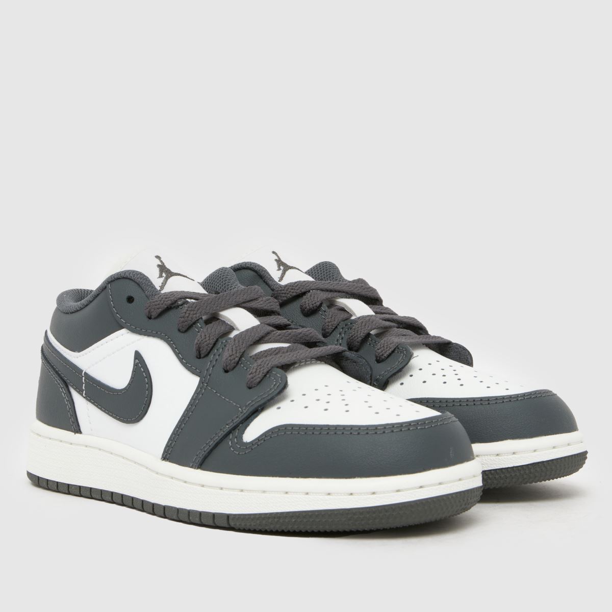 Kinder Weiß-grau Nike Jordan Air Jordan Low Sneaker Jugendliche