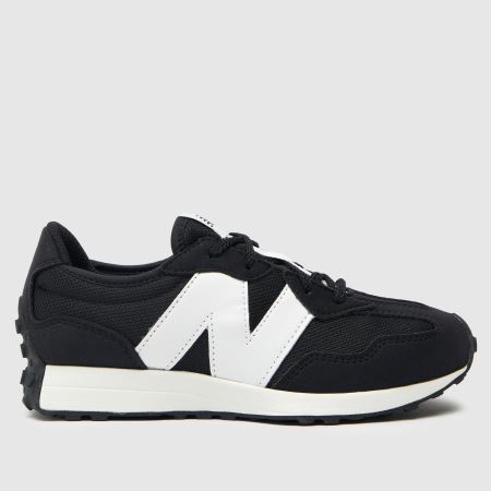 Kids Youth Black & White New Balance 327 Trainers | schuh