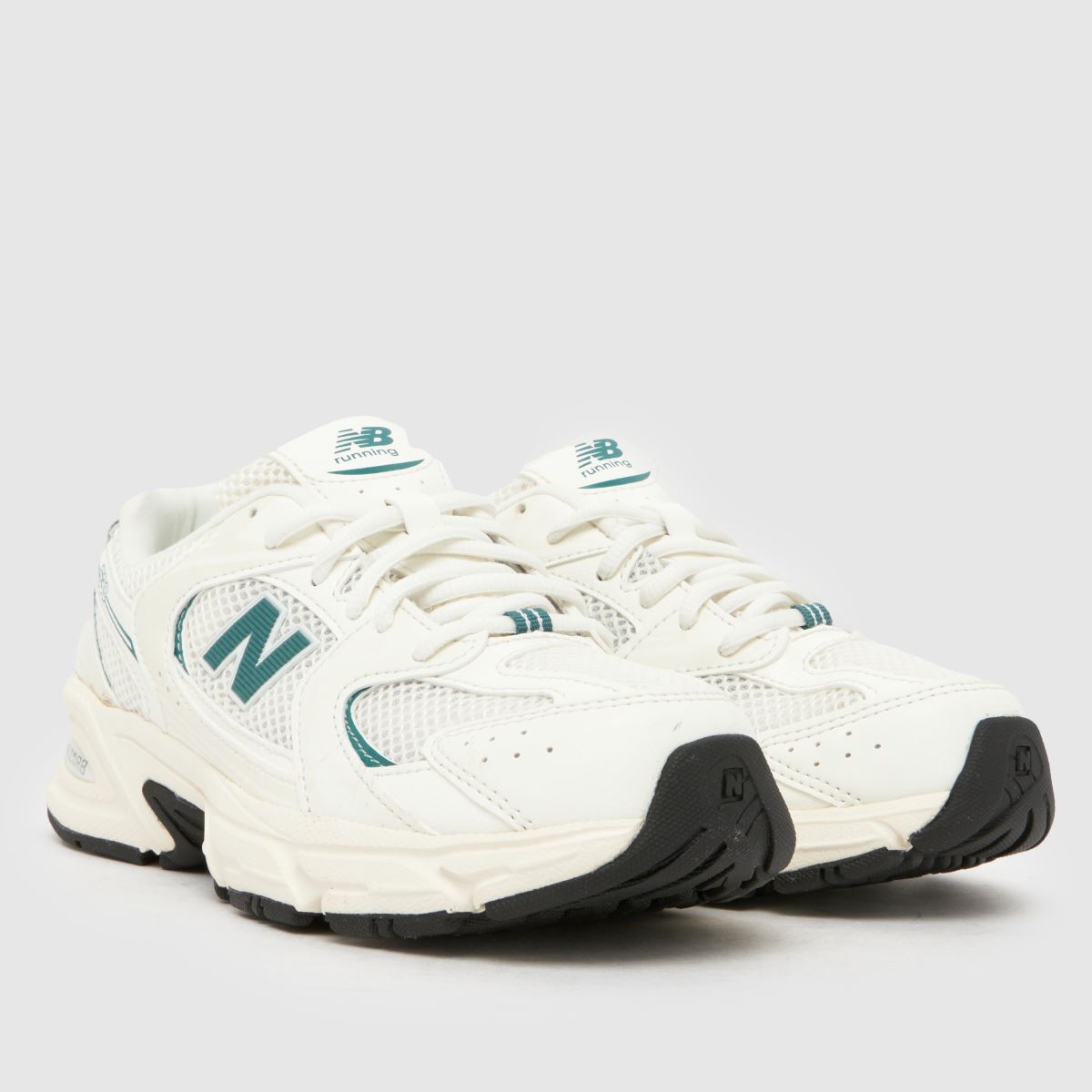 New Balance 530 Youth in White & Green New Balance 530 1