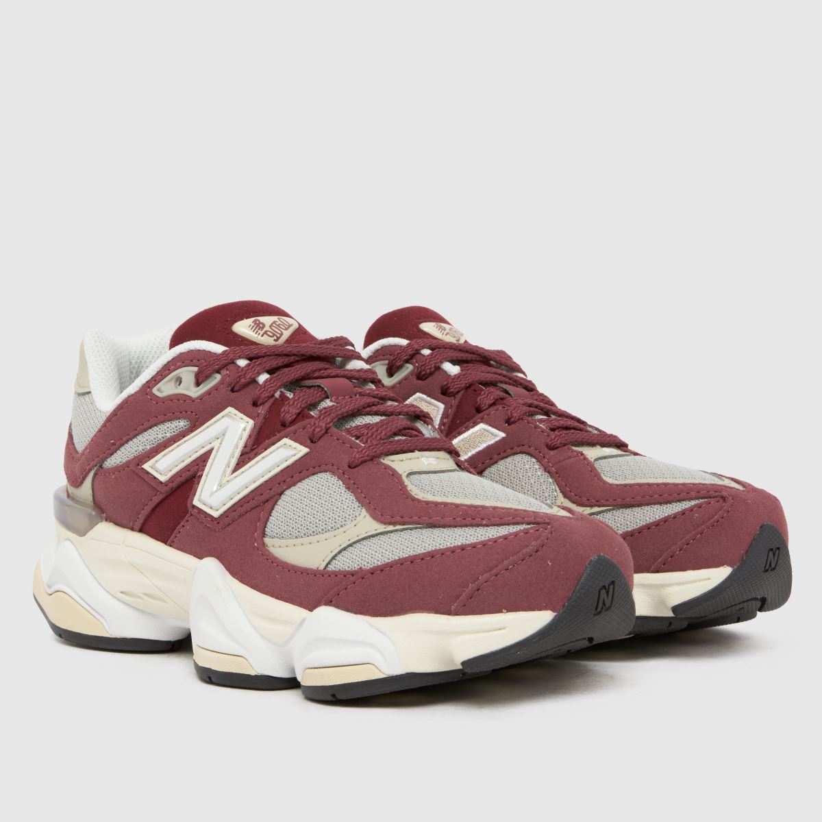 New Balance 9060 Youth in Burgundy New Balance 9060 1