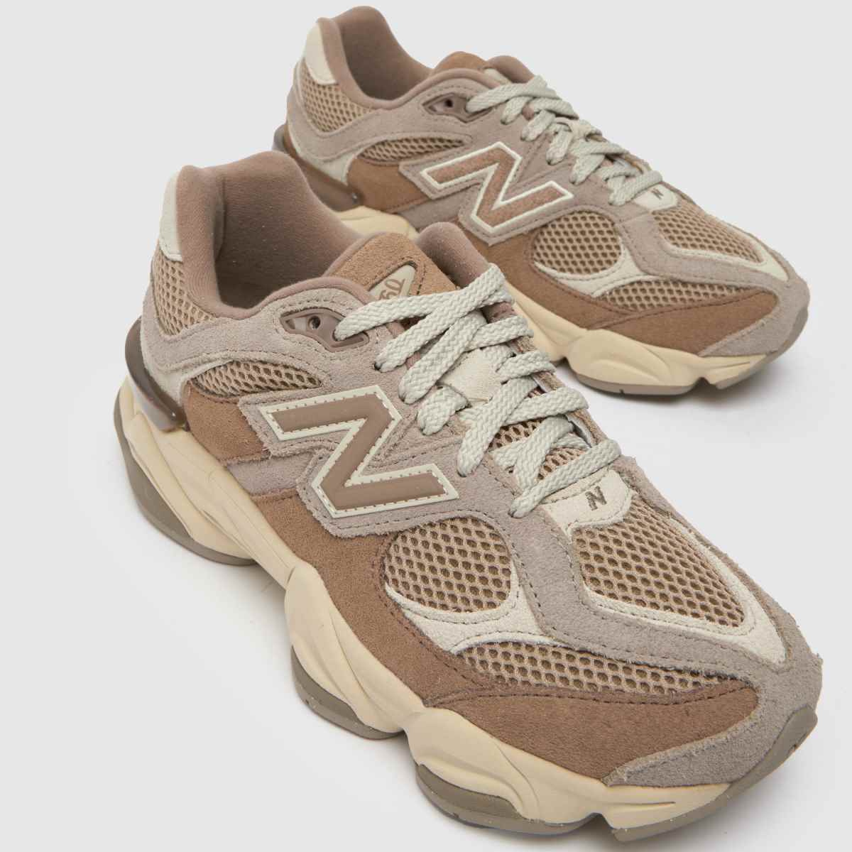 New Balance Brown Multi 9060 Youth Trainers
