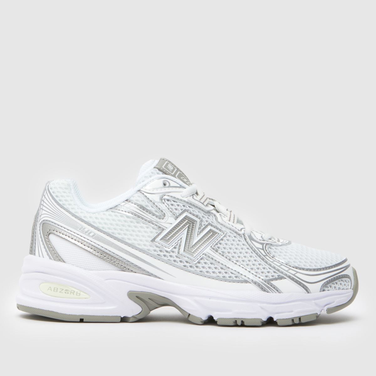 New Balance White 740 Youth Trainers