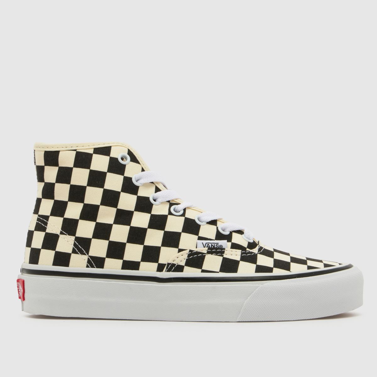 Vans White & Black Authentic Hi 2.0 Youth Trainers