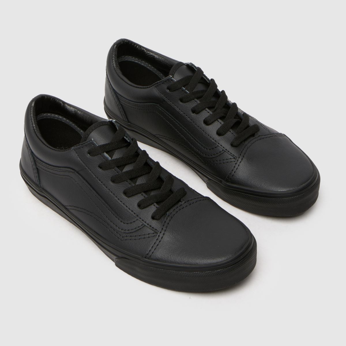 Kids Youth Black Vans Old Skool Trainers | schuh