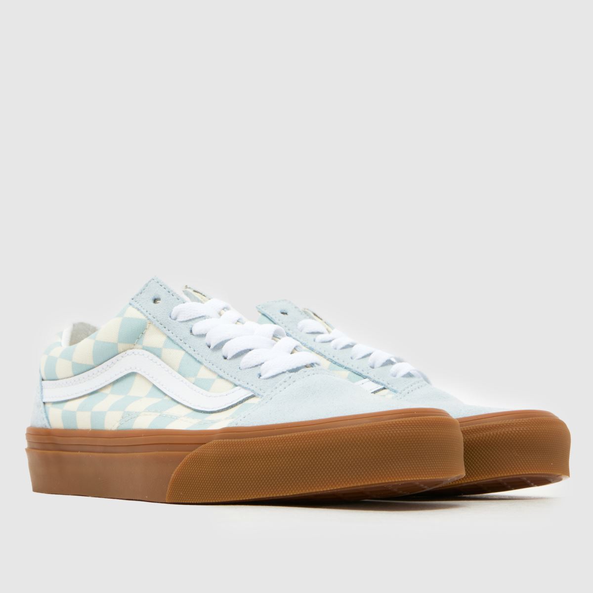 Vans Old Skool Youth in Pale Blue Multi Vans Old Skool 1