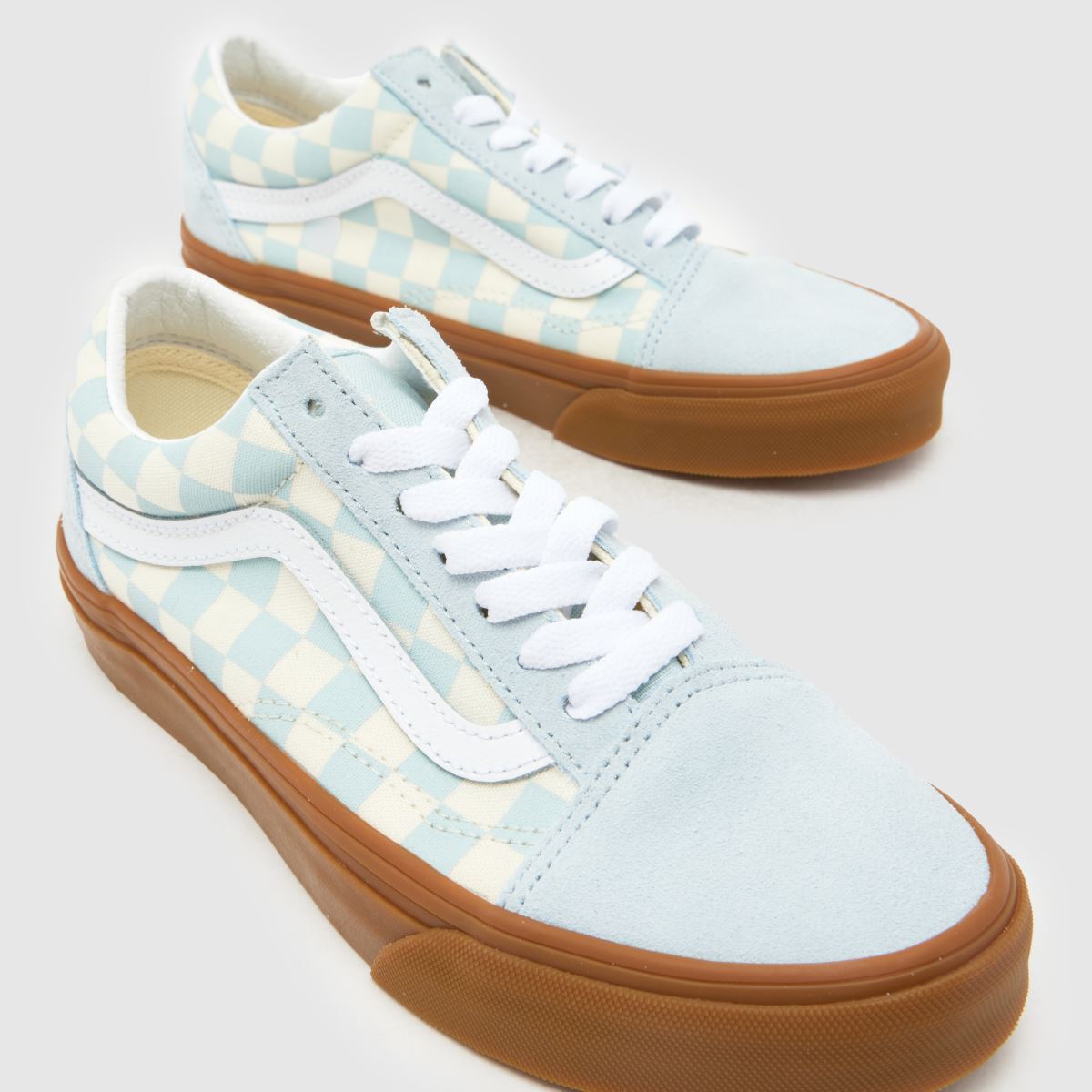 Vans Old Skool Youth in Pale Blue Multi Vans Old Skool 4
