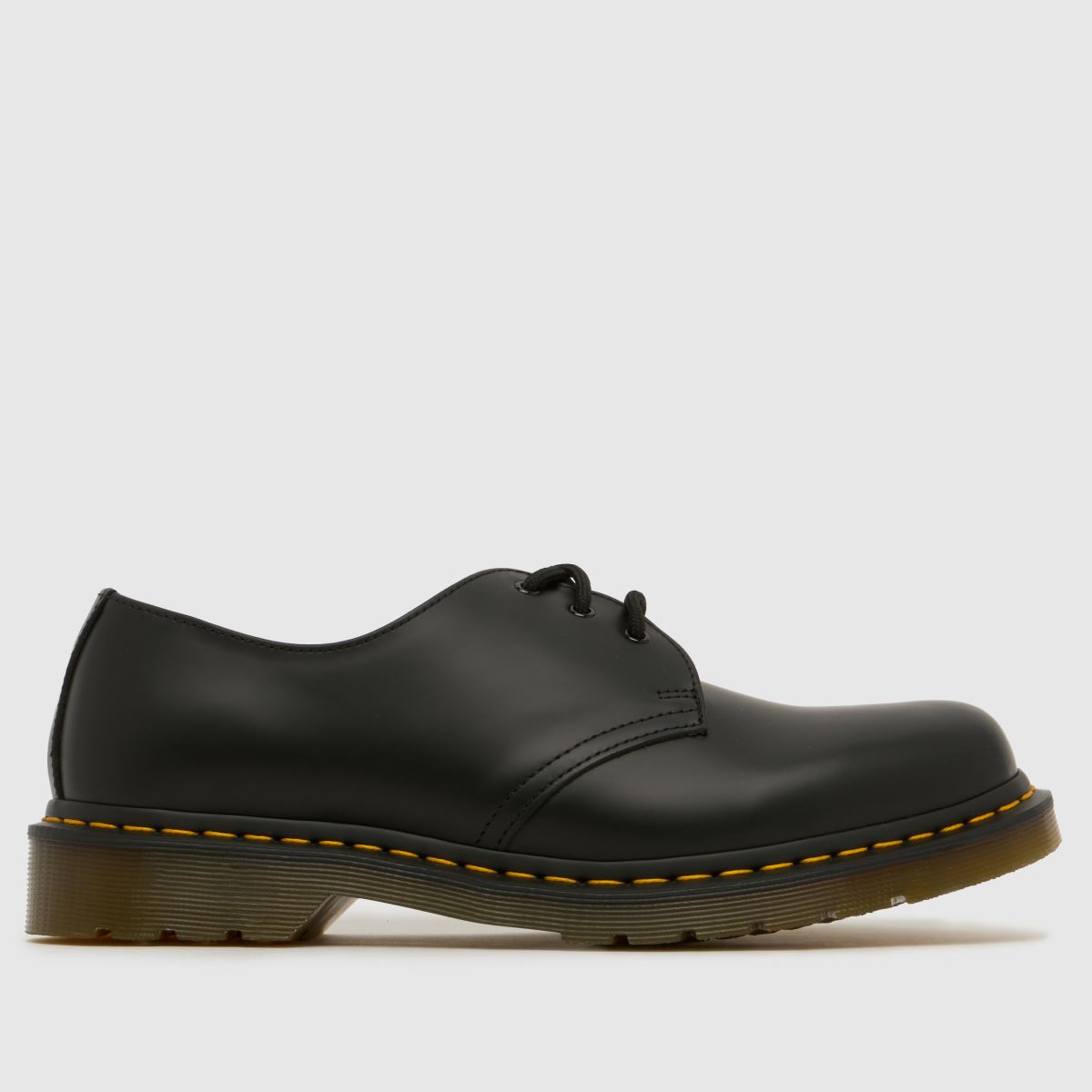 Dr Martens Dr 1461 3 Eye Smooth Leather Lace Up Shoe, Black, Size 12, Men