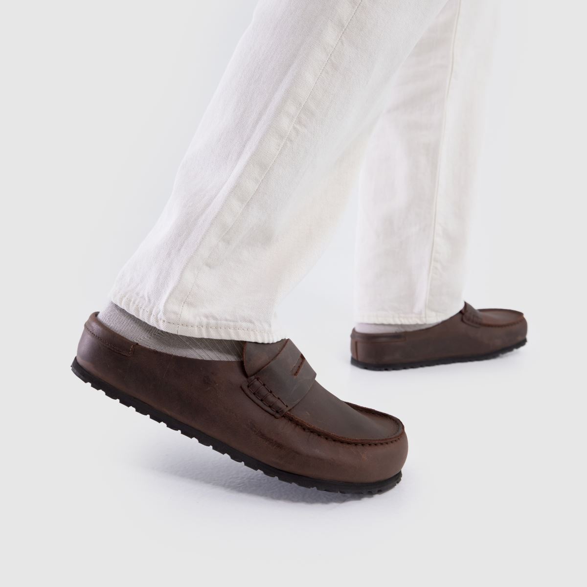 Birkenstock Dark Brown Loafers Birkenstock Duma Dark Brown main image 3