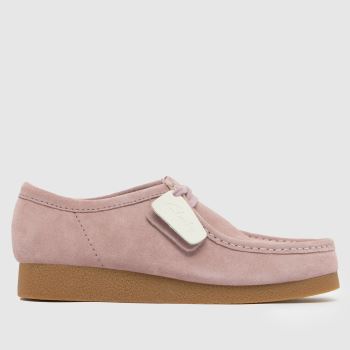 Clarks Pale Pink Wallabee Mens Shoes