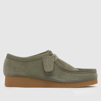 Clarks Green Wallabee Mens Shoes