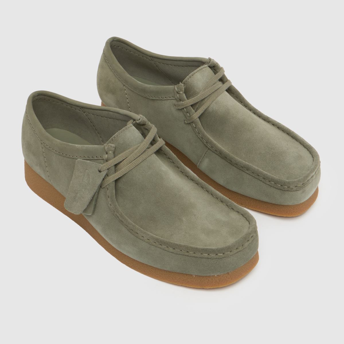Mens Green Clarks Wallabee Shoes | schuh