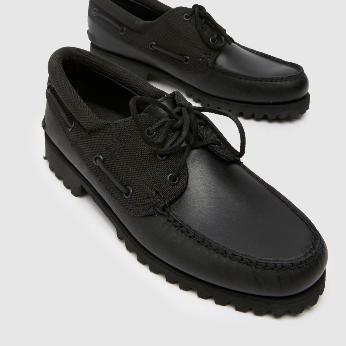 Mens Black Timberland Classic 3 Eye Boat Shoes | schuh