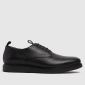 Kickers Reasan Lace-Up Youth Shoes – Soft Leather Casual Style For Boys – US 3.5 Black