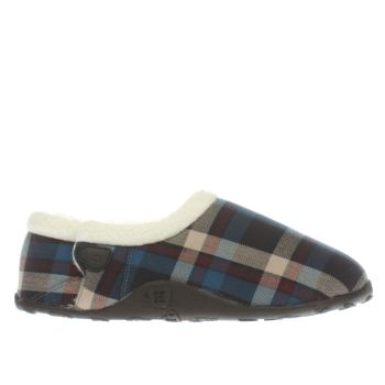 mens navy & red homeys anton slippers | schuh HOMEYS NAVY & RED ANTON SLIPPERS