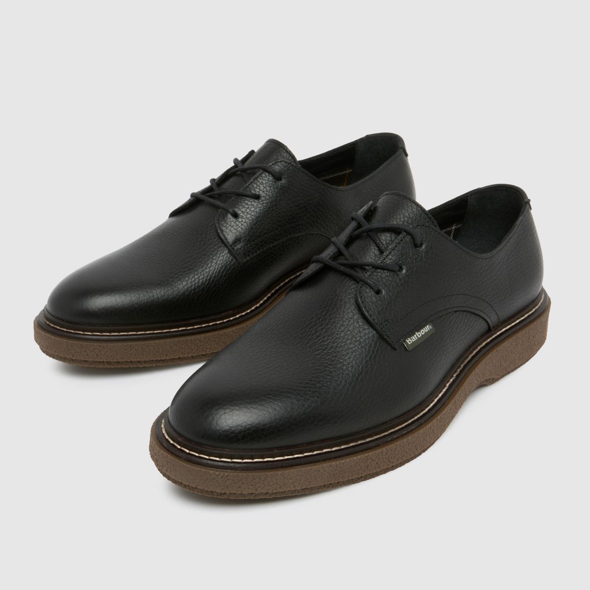 Mens Black Barbour Harefield Derby Shoes schuh