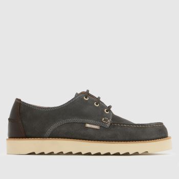 Barbour Grey Aydon Derby Mens Shoes