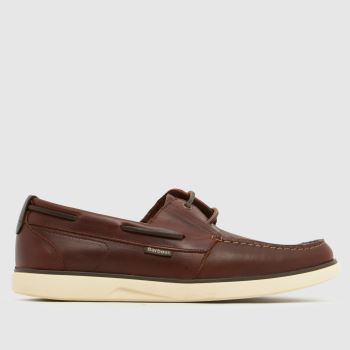 Barbour Dark Brown Rothley Boat Mens Shoes