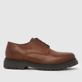 schuh Brown Payton Leather Lace Up Mens Boots
