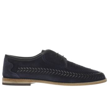 mens navy h by hudson anfa shoes | schuh H BY HUDSON NAVY ANFA SHOES
