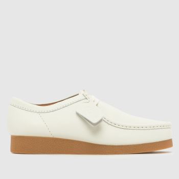 Clarks White Wallabee Evo Mens Shoes