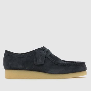 Clarks Navy Wallabee Evo Mens Shoes