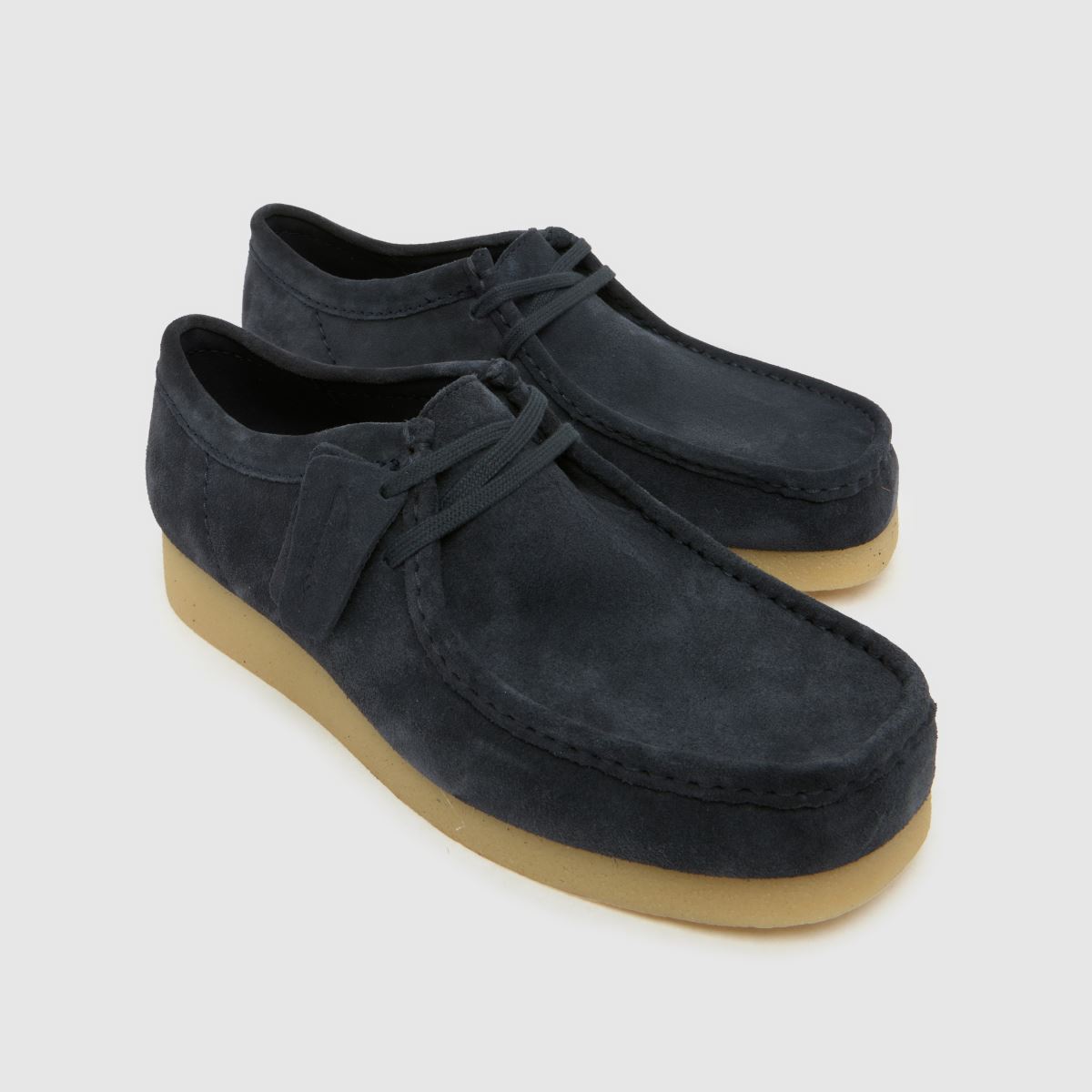 Mens Navy Clarks Wallabee Evo Shoes | schuh
