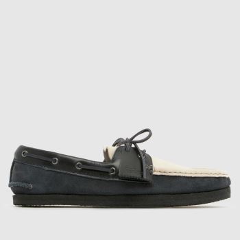 Clarks Originals Navy & White Godney Boat Mens Shoes
