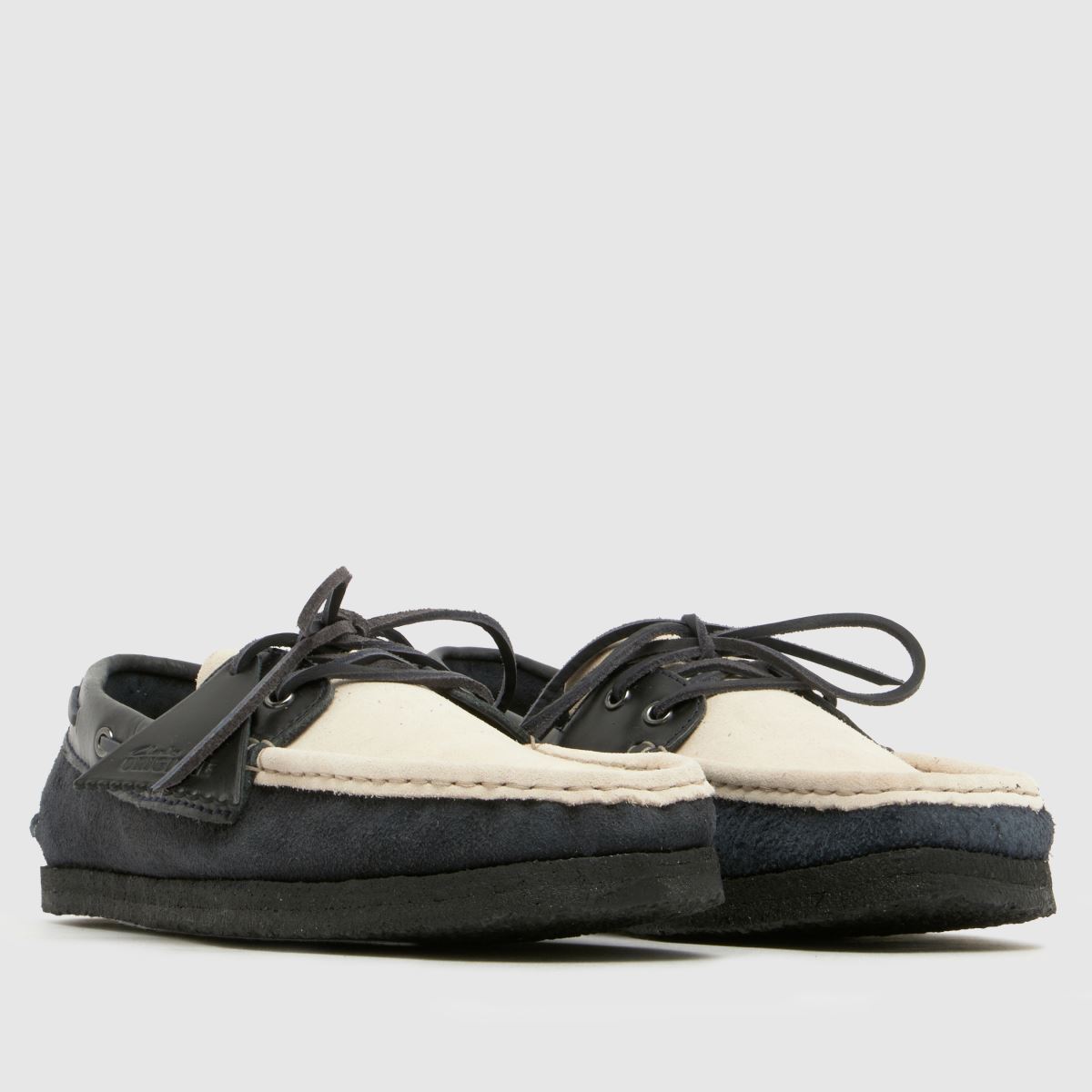 Clarks Originals Godney Boat in Navy & White Clarks Originals Godney Boat 8