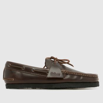 Clarks Originals Brown Godney Boat Mens Shoes