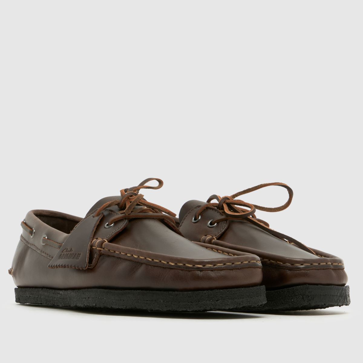 Clarks Originals Godney Boat in Dark Brown Clarks Originals Godney Boat 1