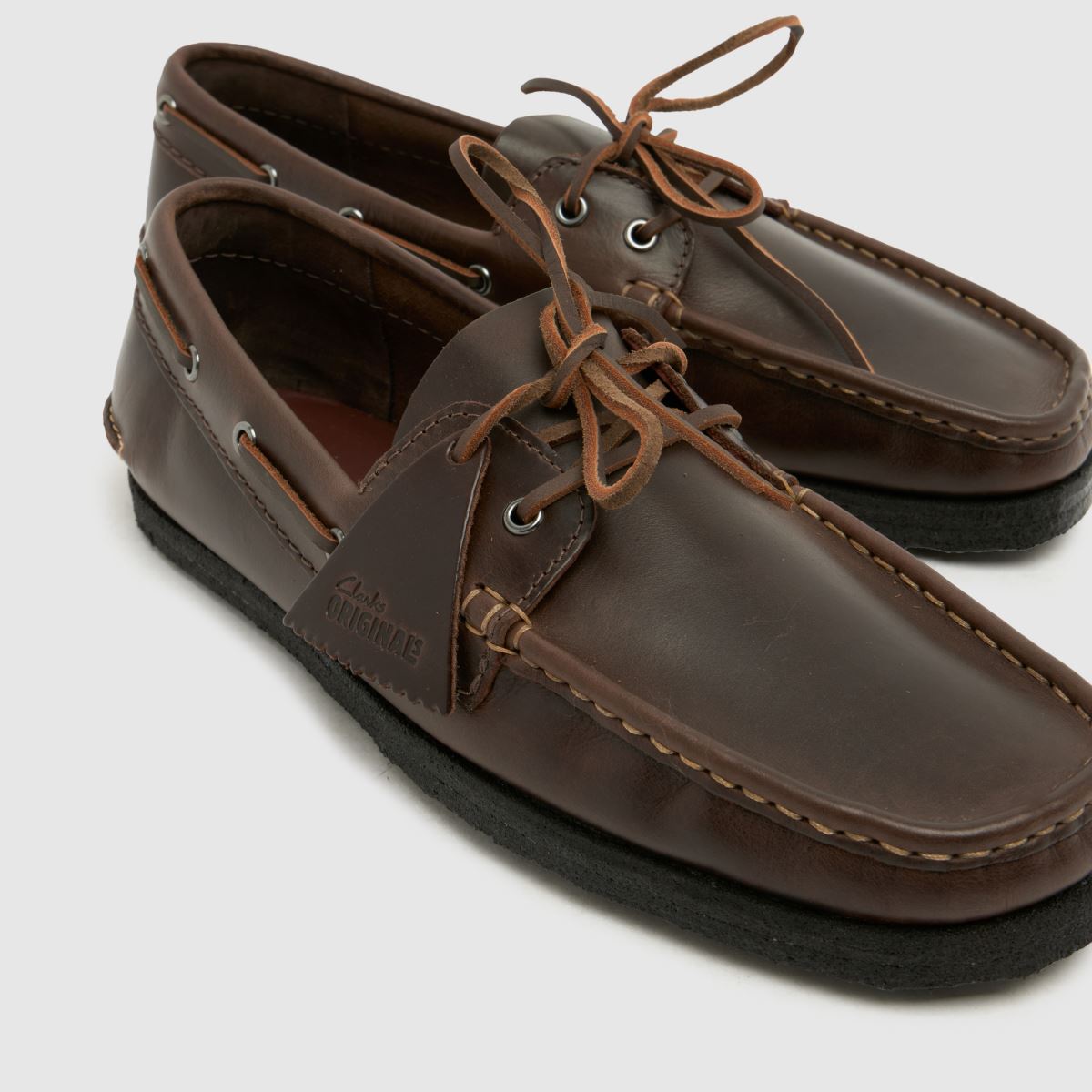 Clarks Originals Godney Boat in Dark Brown Clarks Originals Godney Boat 4
