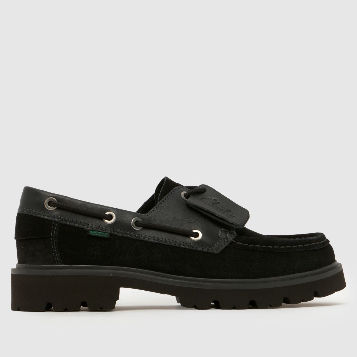 Clarks Cleyhill Boat Shoes in Black