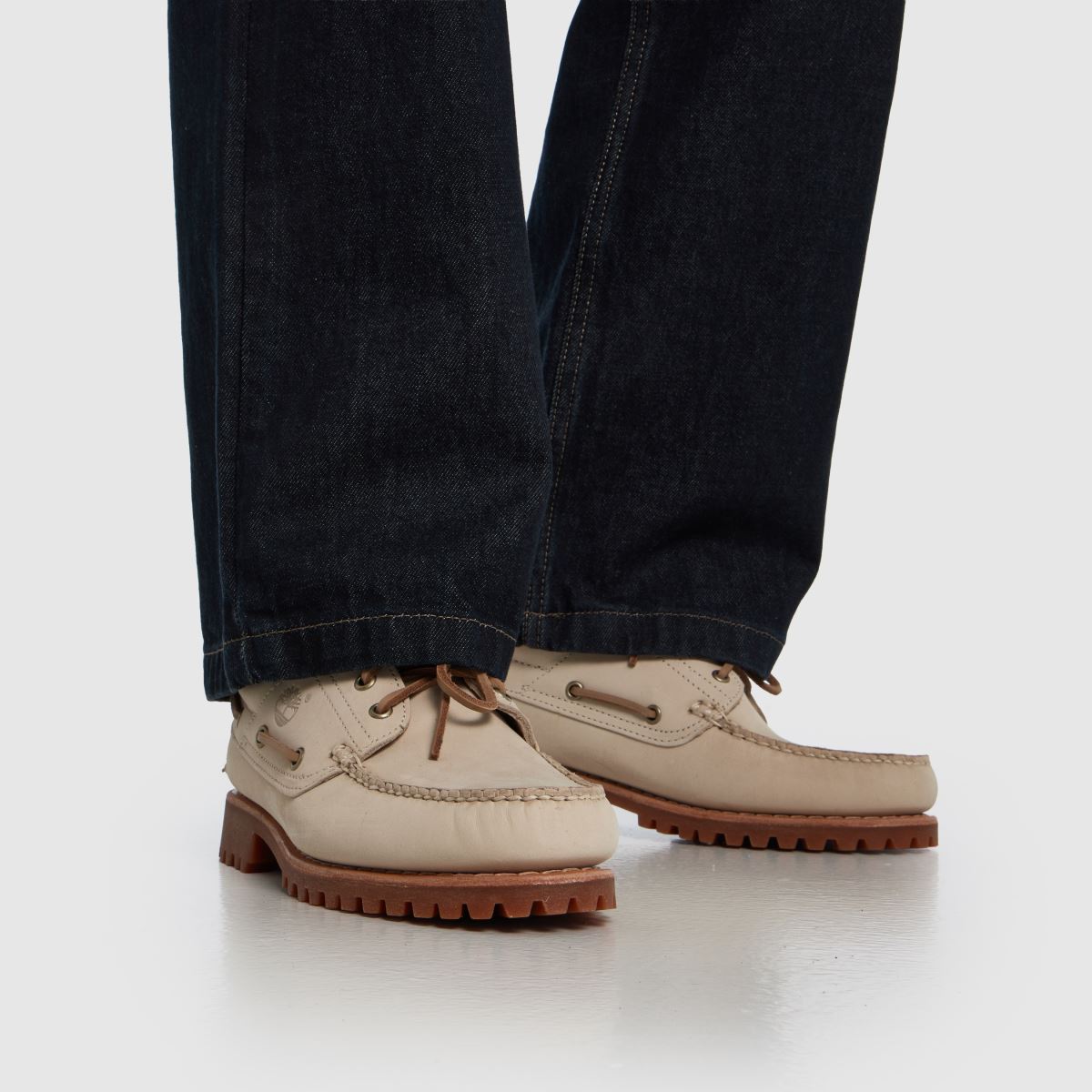 Mens Beige Timberland Lake House 3 Eye Lug Boat Shoes | schuh